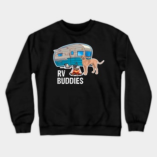 Vizsla Dog Rv Buddies Pet Lovers Funny Camping Camper Crewneck Sweatshirt